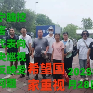 2025年7月28日辽宁脑控受害者代表向中央巡视组反映受害问题